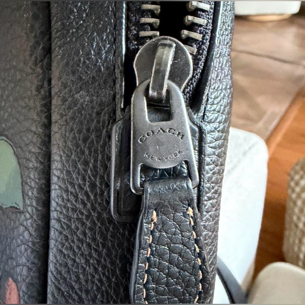 COACH TURNER PACK WITH DREAMY LEAVES PRINT Black/Green - Picture 7 of 7